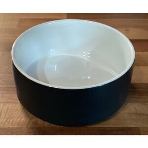 Y YHY Porcelain Black Salad Soup Bowls 6”